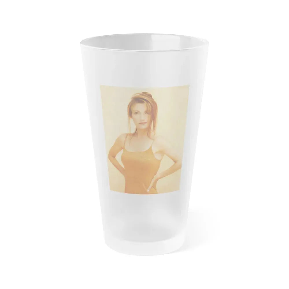 Jane Seymour #09 (Vintage Female Icon) Frosted Pint Glass 16oz 16oz Frosted - Go Mug Yourself