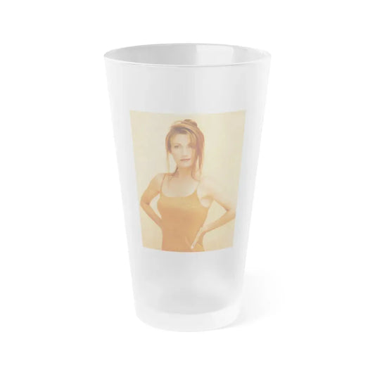 Jane Seymour #09 (Vintage Female Icon) Frosted Pint Glass 16oz 16oz Frosted - Go Mug Yourself