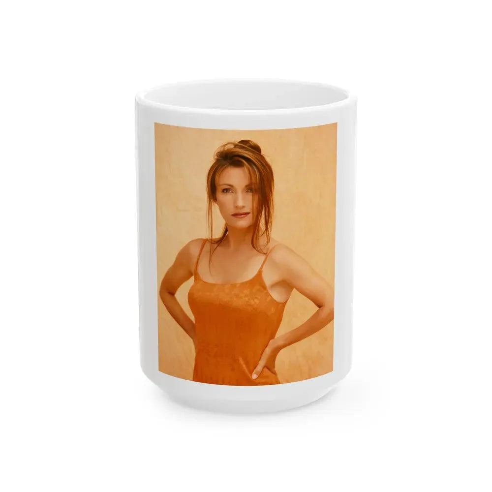 Jane Seymour #09 (Vintage Female Icon) White Coffee Mug 15oz - Go Mug Yourself
