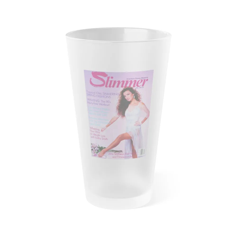 Jane Seymour #11 (Vintage Female Icon) Frosted Pint Glass 16oz-16oz-Frosted-Go Mug Yourself