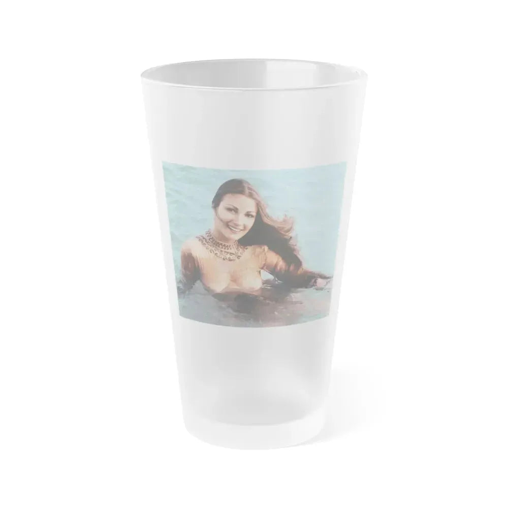Jane Seymour #12 (Vintage Female Icon) Frosted Pint Glass 16oz 16oz Frosted - Go Mug Yourself