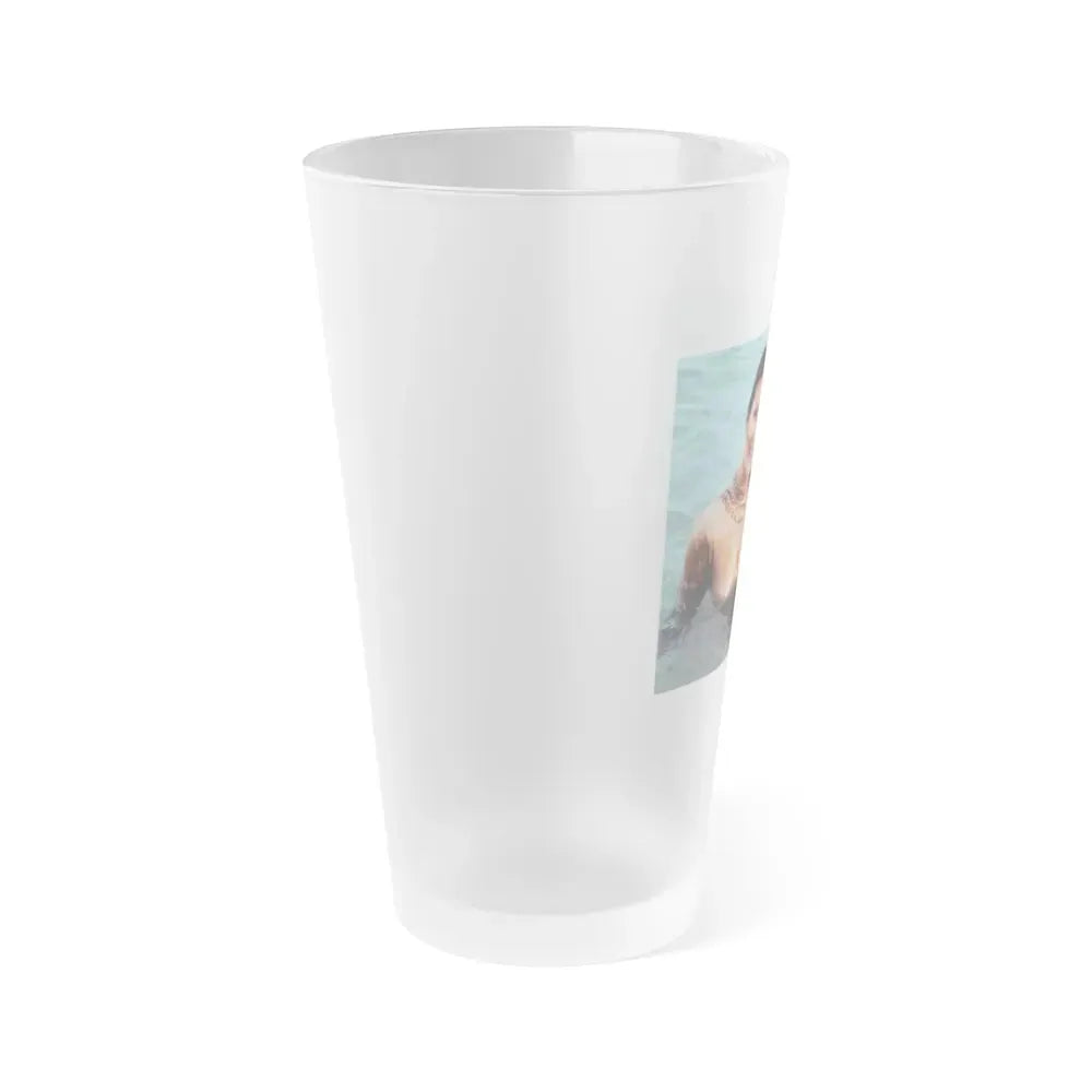 Jane Seymour #12 (Vintage Female Icon) Frosted Pint Glass 16oz - Go Mug Yourself