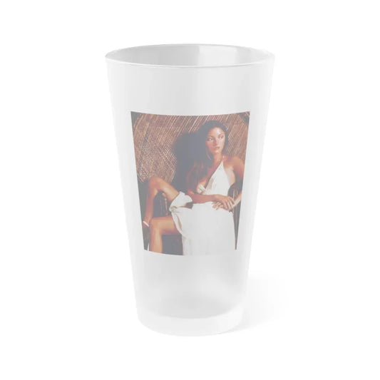 Jane Seymour #21 (Vintage Female Icon) Frosted Pint Glass 16oz 16oz Frosted - Go Mug Yourself