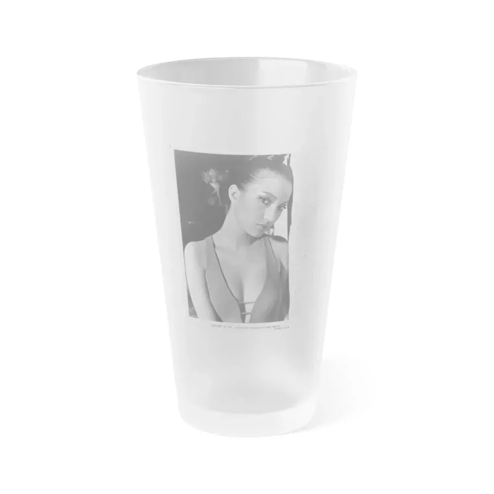 Jane Seymour #22 (Vintage Female Icon) Frosted Pint Glass 16oz 16oz Frosted - Go Mug Yourself