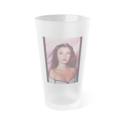 Jane Seymour #25 (Vintage Female Icon) Frosted Pint Glass 16oz 16oz Frosted - Go Mug Yourself