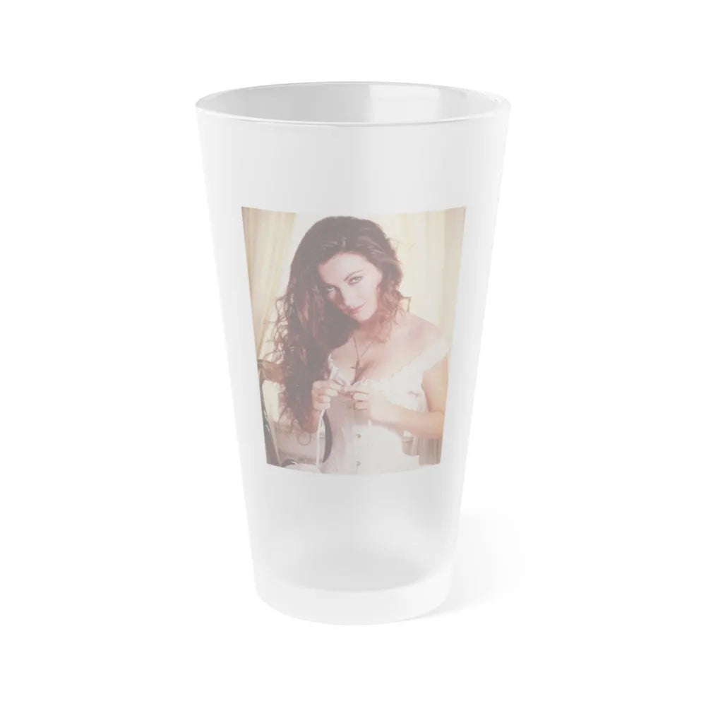 Jane Seymour #26 (Vintage Female Icon) Frosted Pint Glass 16oz-16oz-Frosted-Go Mug Yourself