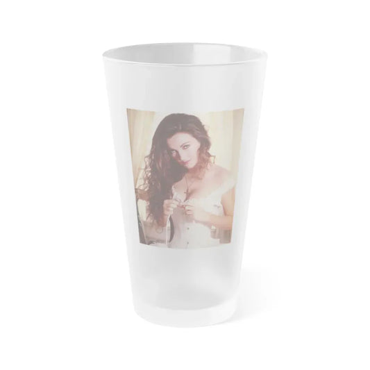 Jane Seymour #26 (Vintage Female Icon) Frosted Pint Glass 16oz 16oz Frosted - Go Mug Yourself