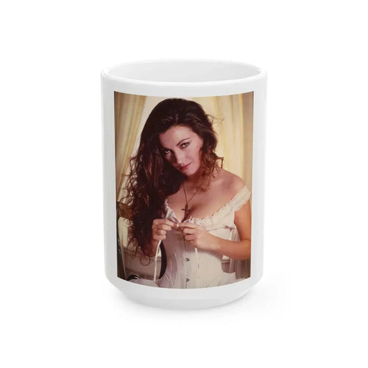Jane Seymour #26 (Vintage Female Icon) White Coffee Mug 15oz - Go Mug Yourself
