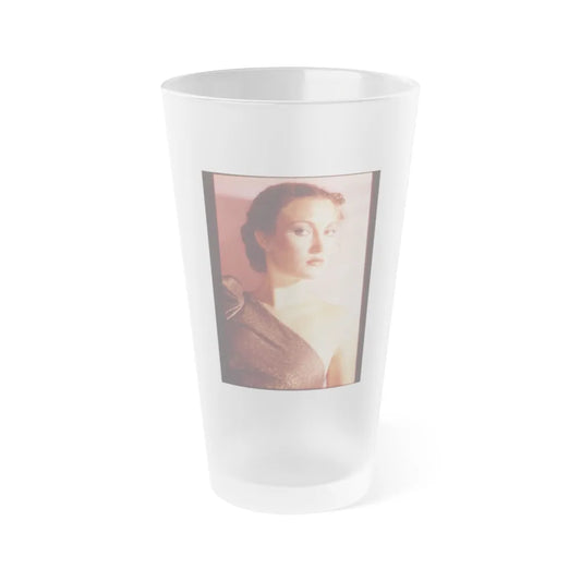 Jane Seymour #34 (Vintage Female Icon) Frosted Pint Glass 16oz-16oz-Frosted-Go Mug Yourself