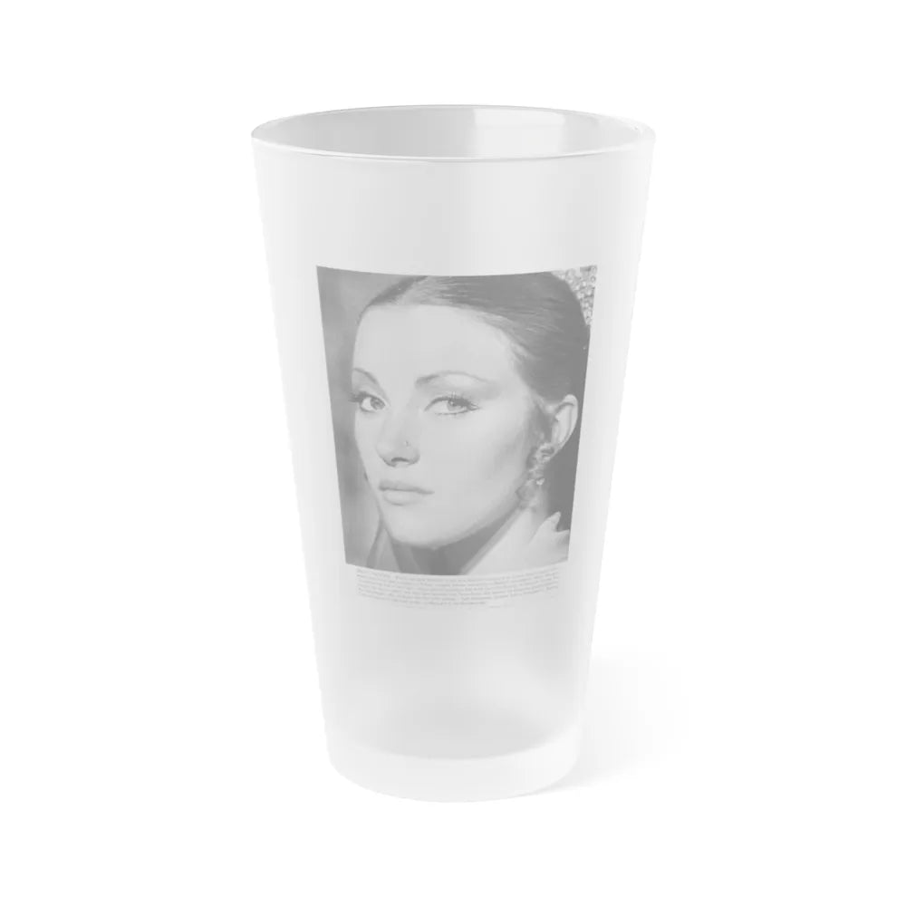 Jane Seymour #38 (Vintage Female Icon) Frosted Pint Glass 16oz-16oz-Frosted-Go Mug Yourself