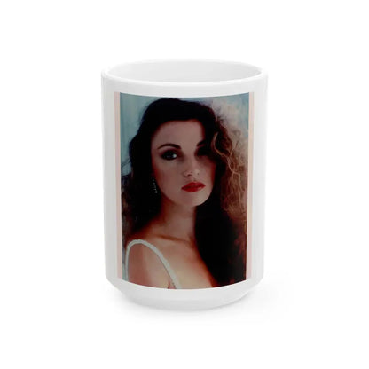 Jane Seymour #50 (Vintage Female Icon) White Coffee Mug 15oz - Go Mug Yourself