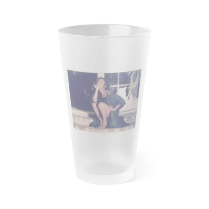 Jane Seymour #51 (Vintage Female Icon) Frosted Pint Glass 16oz-16oz-Frosted-Go Mug Yourself