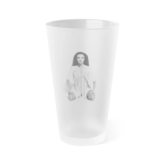 Jane Seymour #54 (Vintage Female Icon) Frosted Pint Glass 16oz-16oz-Frosted-Go Mug Yourself