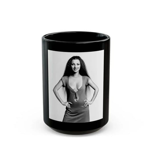 Jane Seymour #57 (Vintage Female Icon) Black Coffee Mug 15oz - Go Mug Yourself