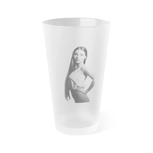 Jane Seymour #60 (Vintage Female Icon) Frosted Pint Glass 16oz 16oz Frosted - Go Mug Yourself