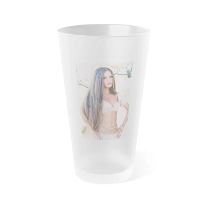 Jane Seymour #62 (Vintage Female Icon) Frosted Pint Glass 16oz-16oz-Frosted-Go Mug Yourself