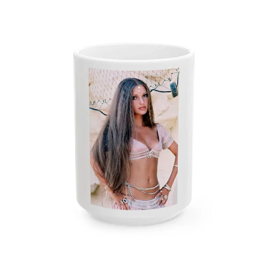 Jane Seymour #62 (Vintage Female Icon) White Coffee Mug 15oz - Go Mug Yourself