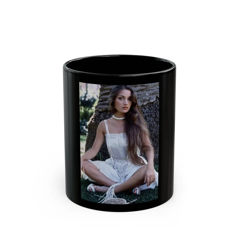 Jane Seymour #70 (Vintage Female Icon) Black Coffee Mug-11oz-Go Mug Yourself