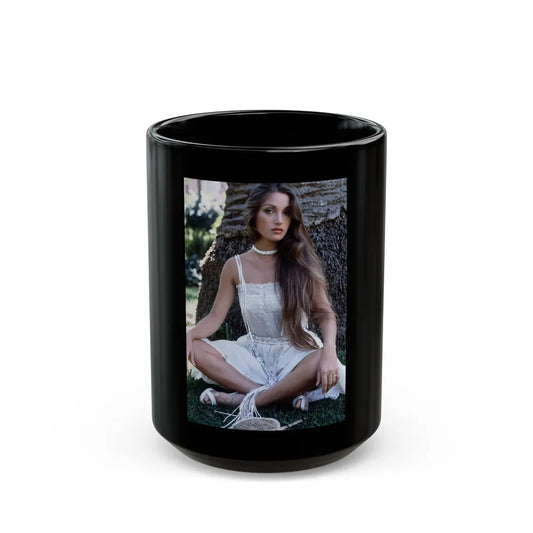 Jane Seymour #70 (Vintage Female Icon) Black Coffee Mug-15oz-Go Mug Yourself