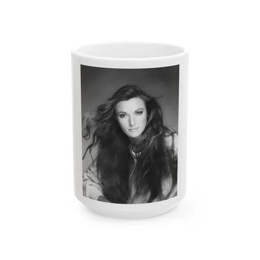 Jane Seymour #71 (Vintage Female Icon) White Coffee Mug 15oz - Go Mug Yourself