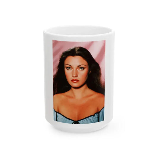 Jane Seymour #72 (Vintage Female Icon) White Coffee Mug 15oz - Go Mug Yourself