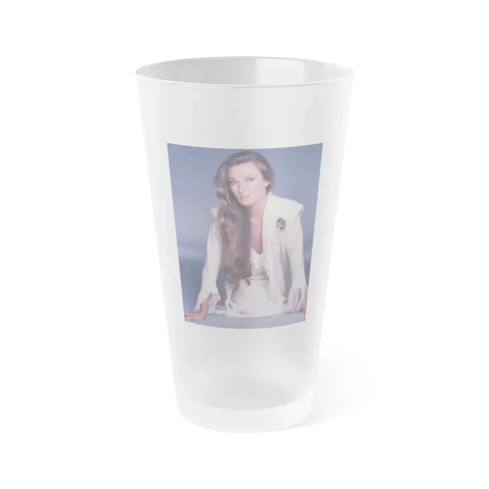 Jane Seymour #74 (Vintage Female Icon) Frosted Pint Glass 16oz 16oz Frosted - Go Mug Yourself