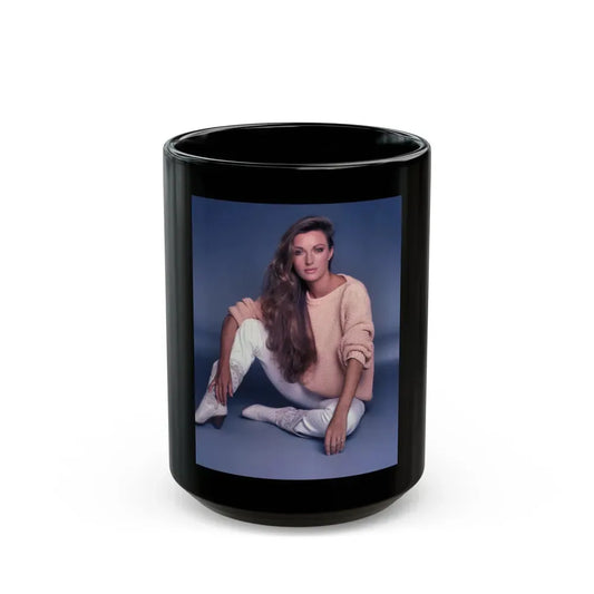 Jane Seymour #75 (Vintage Female Icon) Black Coffee Mug 15oz - Go Mug Yourself