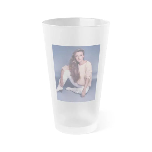 Jane Seymour #75 (Vintage Female Icon) Frosted Pint Glass 16oz 16oz Frosted - Go Mug Yourself