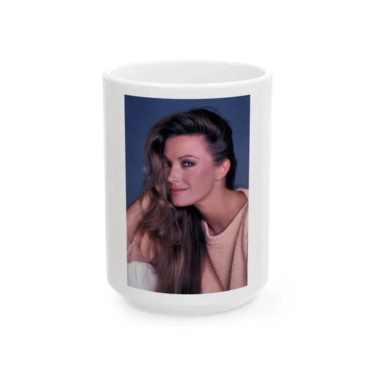 Jane Seymour #77 (Vintage Female Icon) White Coffee Mug 15oz - Go Mug Yourself