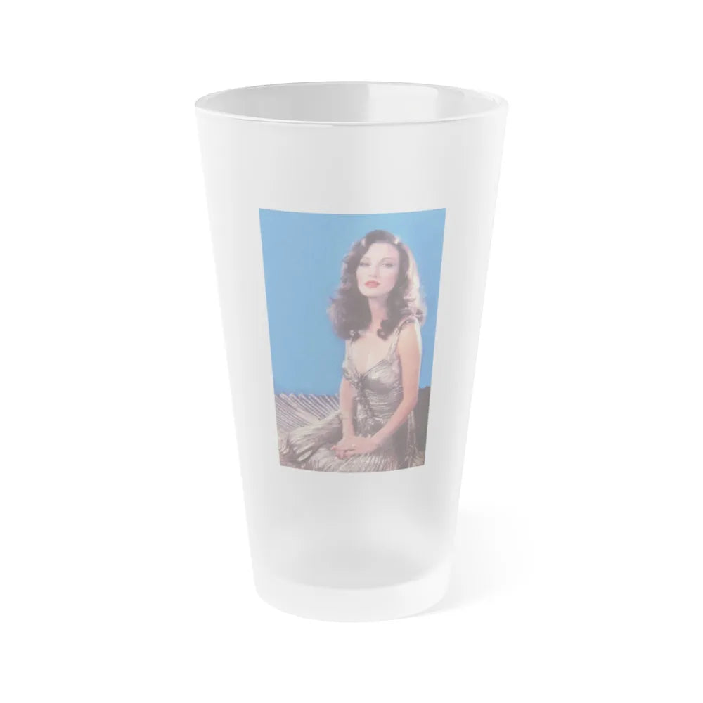 Jane Seymour #80 (Vintage Female Icon) Frosted Pint Glass 16oz-16oz-Frosted-Go Mug Yourself