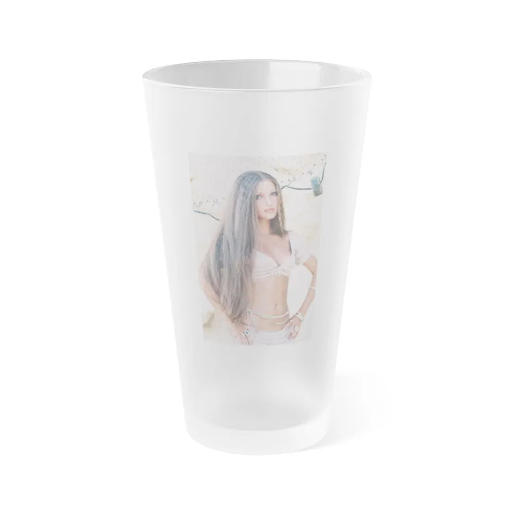 Jane Seymour #81 (Vintage Female Icon) Frosted Pint Glass 16oz-16oz-Frosted-Go Mug Yourself