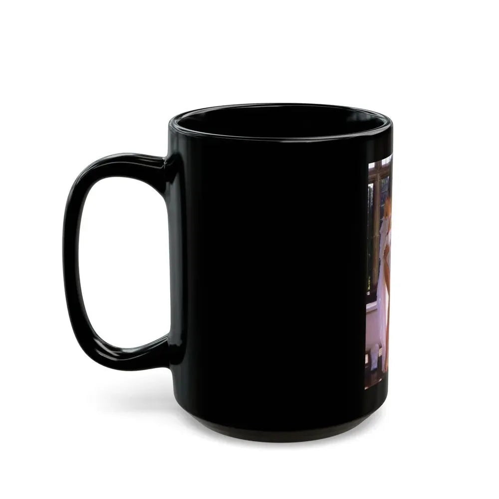 Jane Seymour #82 (Vintage Female Icon) Black Coffee Mug - Go Mug Yourself