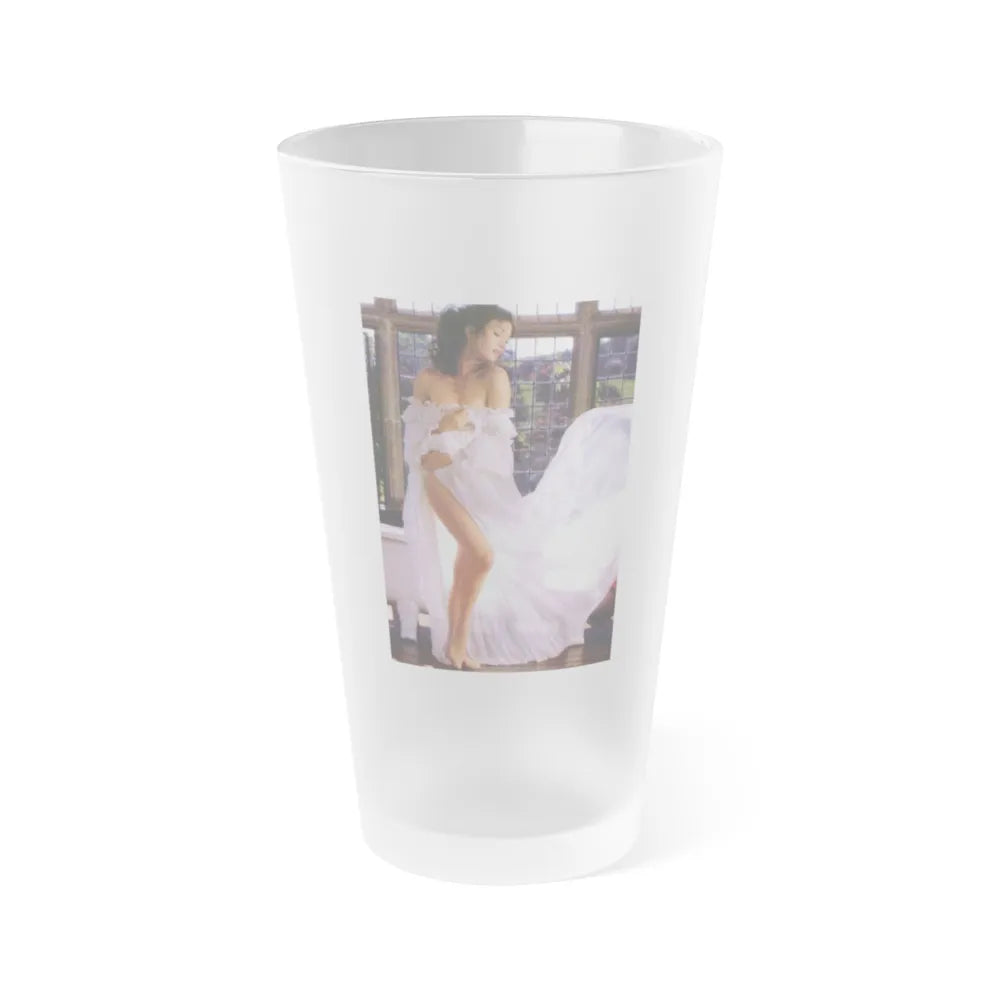 Jane Seymour #82 (Vintage Female Icon) Frosted Pint Glass 16oz-16oz-Frosted-Go Mug Yourself