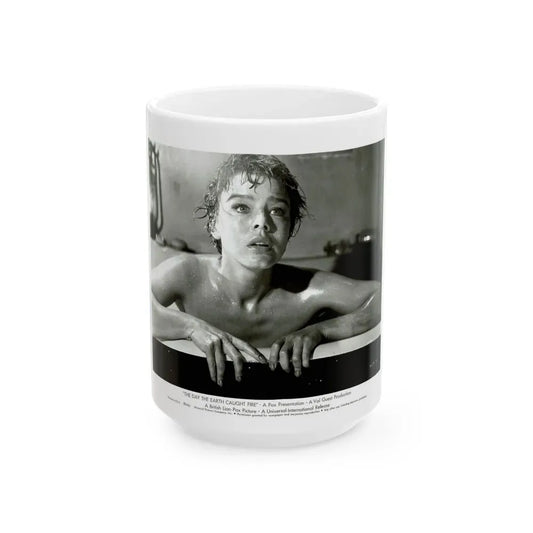 Janet Munro #03 (Vintage Female Icon) White Coffee Mug 15oz - Go Mug Yourself