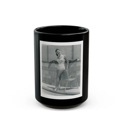 Janet Munro #06 (Vintage Female Icon) Black Coffee Mug 15oz - Go Mug Yourself