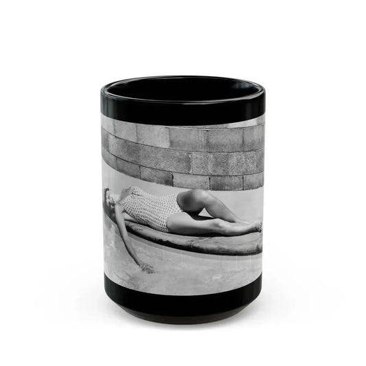 Janet Munro #10 (Vintage Female Icon) Black Coffee Mug 15oz - Go Mug Yourself