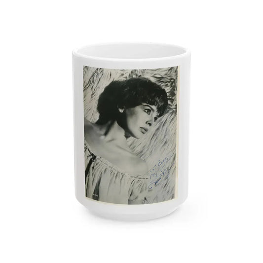 Janet Munro #14 (Vintage Female Icon) White Coffee Mug 15oz - Go Mug Yourself