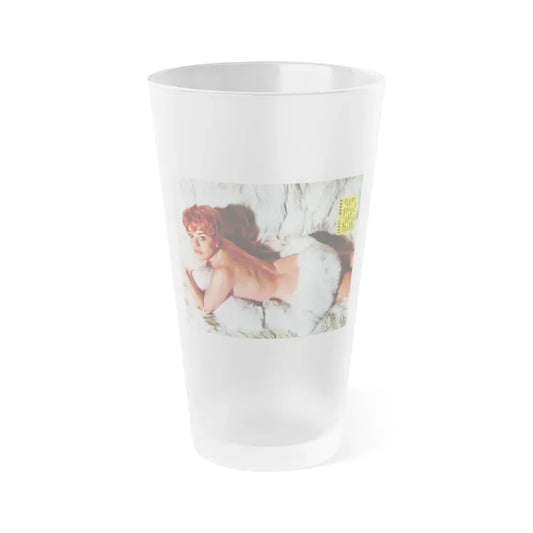 Janet Munro #24 (Vintage Female Icon) Frosted Pint Glass 16oz 16oz Frosted - Go Mug Yourself