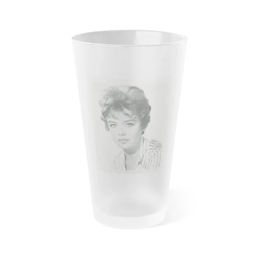 Janet Munro #29 (Vintage Female Icon) Frosted Pint Glass 16oz 16oz Frosted - Go Mug Yourself
