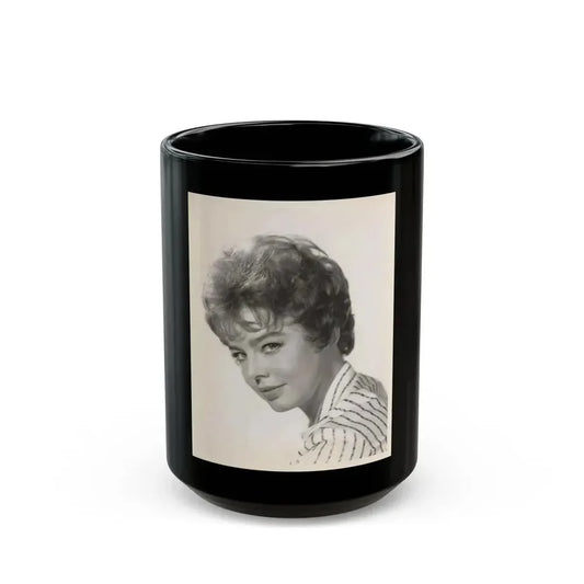 Janet Munro #31 (Vintage Female Icon) Black Coffee Mug 15oz - Go Mug Yourself