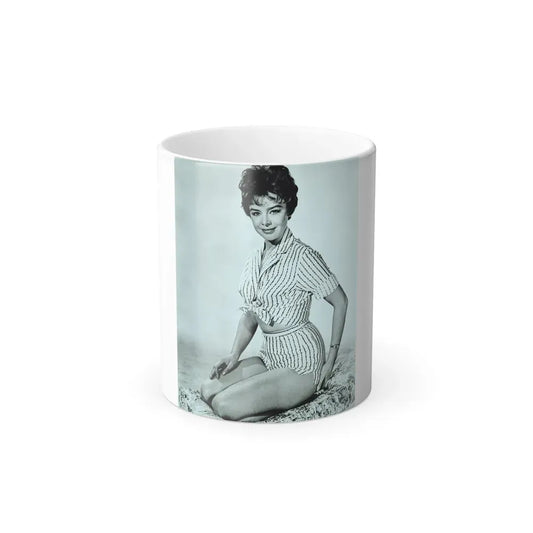 Janet Munro #32 - B&W 8x10 Full Body Cheesecake The Day The Earth Caught Fire '61 Promo Photo (Vintage Female Icon) Color Changing Coffee Mug 11oz - Go Mug Yourself