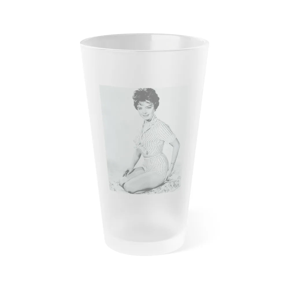 Janet Munro #32 - B&W 8x10 Full Body Cheesecake The Day The Earth Caught Fire '61 Promo Photo (Vintage Female Icon) Frosted Pint Glass 16oz-16oz-Frosted-Go Mug Yourself