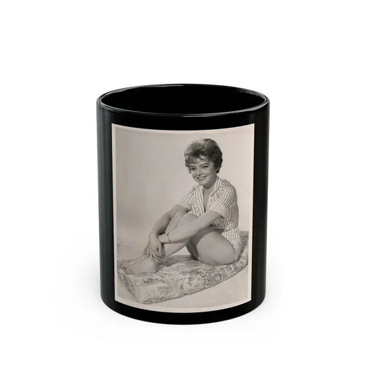 Janet Munro #33 - B&W Vintage 8x10 Full Body Cheesecake The Day The Earth Caught Fire '61 Promo Photo (Vintage Female Icon) Black Coffee Mug 11oz - Go Mug Yourself