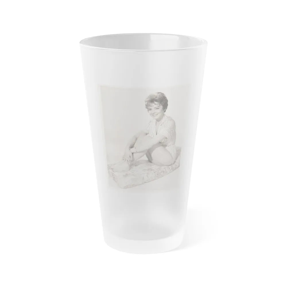 Janet Munro #33 - B&W Vintage 8x10 Full Body Cheesecake The Day The Earth Caught Fire '61 Promo Photo (Vintage Female Icon) Frosted Pint Glass 16oz-16oz-Frosted-Go Mug Yourself