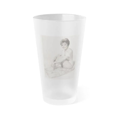 Janet Munro #33 - B&W Vintage 8x10 Full Body Cheesecake The Day The Earth Caught Fire '61 Promo Photo (Vintage Female Icon) Frosted Pint Glass 16oz 16oz Frosted - Go Mug Yourself