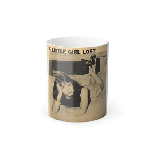 Janet Munro #356 8x10 Late 50's Magazine Page Pin-Up with Caption from Article (Vintage Female Icon) Color Changing Coffee Mug 11oz - Go Mug Yourself