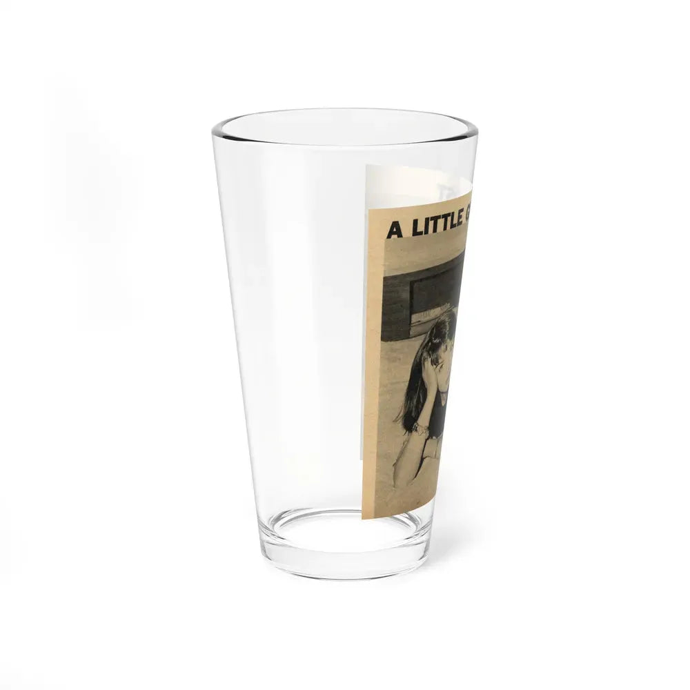 Janet Munro #356 8x10 Late 50's Magazine Page Pin-Up with Caption from Article (Vintage Female Icon) Pint Glass 16oz - Go Mug Yourself
