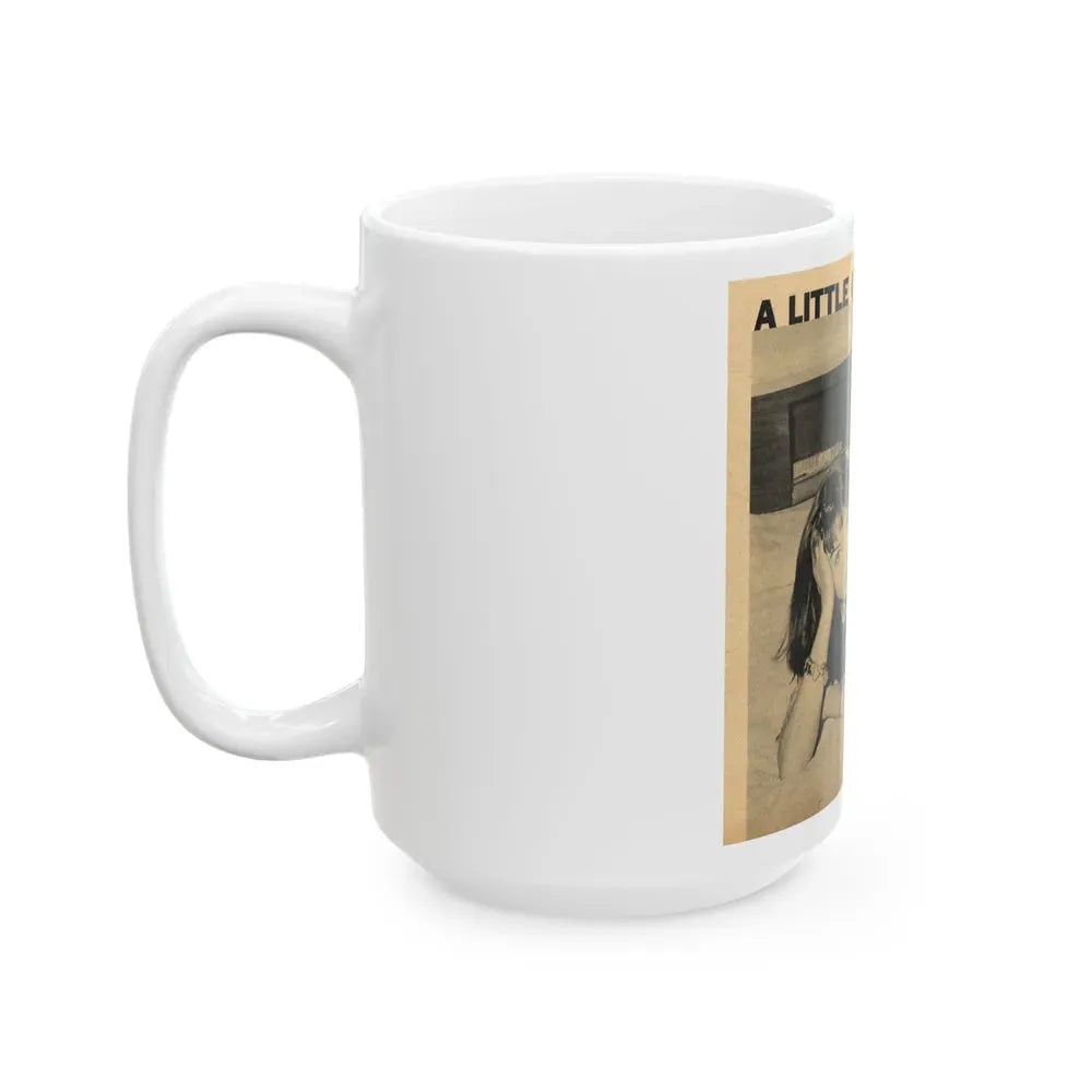 Janet Munro #356 8x10 Late 50's Magazine Page Pin-Up with Caption from Article (Vintage Female Icon) White Coffee Mug - Go Mug Yourself