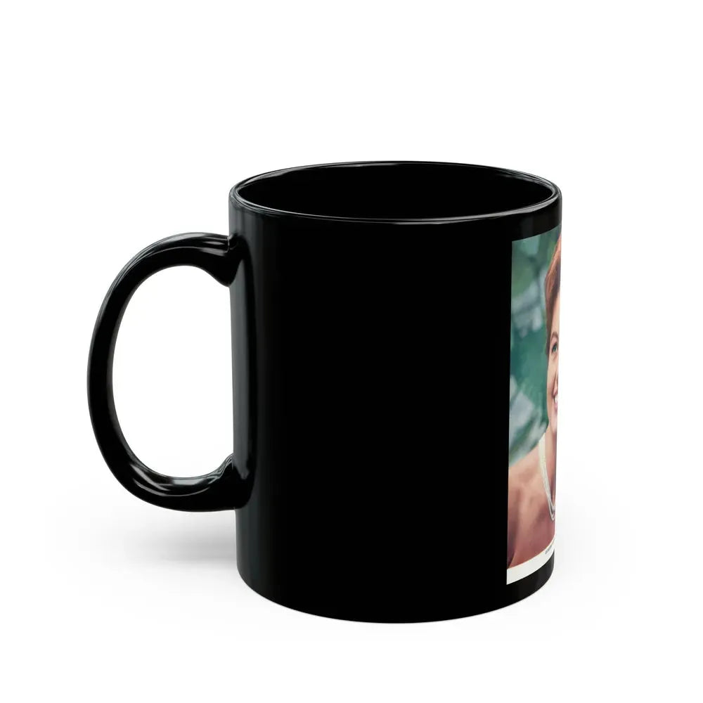 Janette Scott #08 (Vintage Female Icon) Black Coffee Mug - Go Mug Yourself