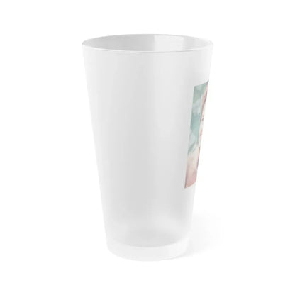 Janette Scott #08 (Vintage Female Icon) Frosted Pint Glass 16oz - Go Mug Yourself